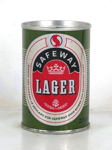 1973 Safeway Lager Beer 9 2/3oz can Kent England 