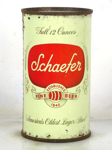 1959 Schaefer Beer 12oz 127-34v2.2 Flat Top Albany New York