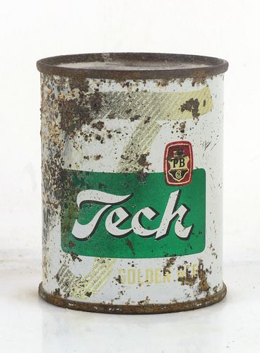 1957 Tech Golden Beer 8oz 242-21 Bank Top Pittsburgh Pennsylvania