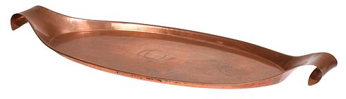 William Arthur Benson Smith Arts and Crafts Copper Tray