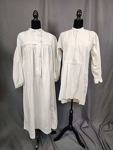  2 Edwardian White Nightgowns
