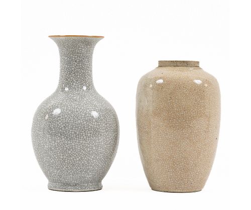 CHINESE CRACKLE VASES
