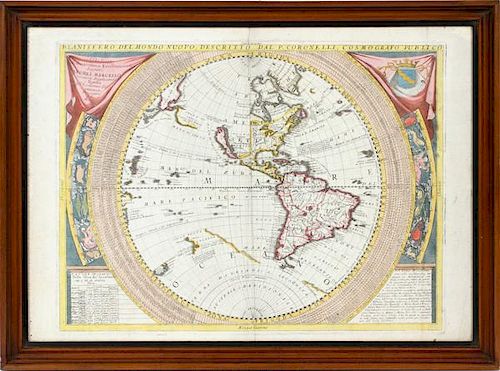 P. CORONELLI MAP C. 1695