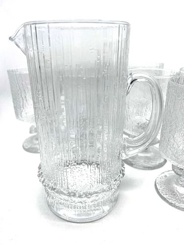  iitala Eight Water glasses and pitcher