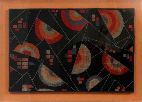 AFTER WASSILY KANDINSKY PAINTED  TAPESTRY ABSTRACT