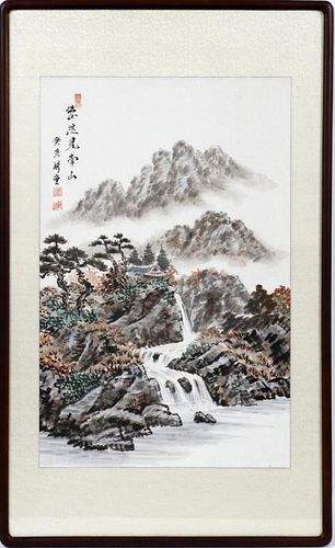 CHINESE WATERCOLOR ON PAPER