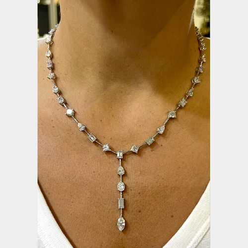 Platinum 25.00 Ct. Diamond Necklace