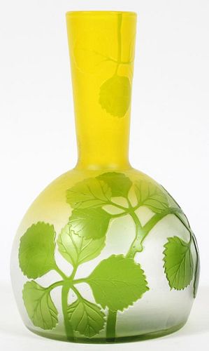 GALLE STYLE GLASS VASE