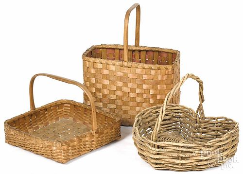 Three assorted baskets.