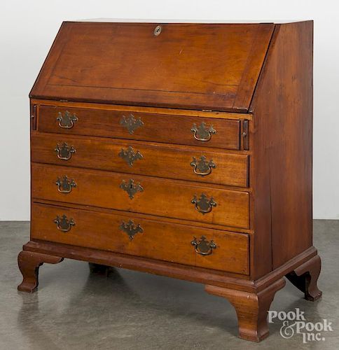 Chippendale cherry slant front desk, ca. 1775, 43 3/4'' h., 40 1/2'' w.