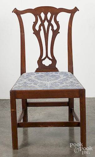 Chippendale mahogany dining chair, ca. 1780.