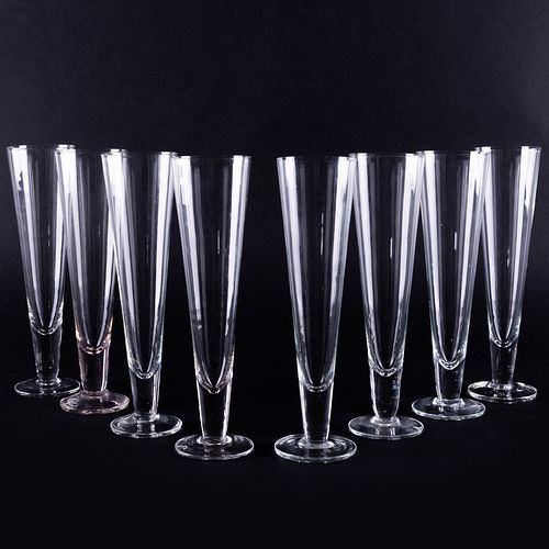 Set of Eight Pilsner Glasses 