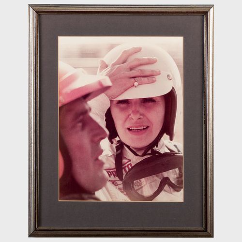 Three Photographs of Joanne Woodward at the Racetrack