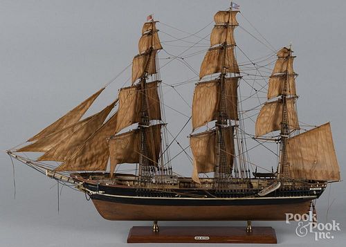 Ship model of the Sea Witch of New York, mid 20th c., 17 1/2'' h., 24'' w.