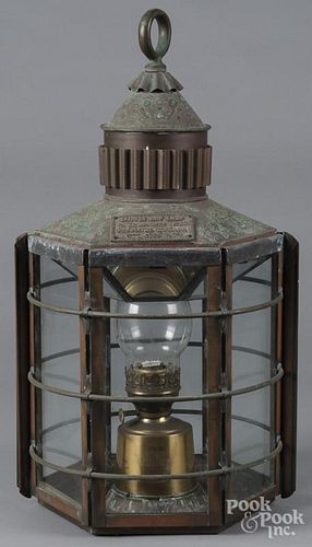 Scottish Clipper Ship Lamp lantern, 23 1/2'' h.