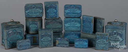 Edgeworth pipe tobacco tins, Larus & Bro., Richmond, Virginia.