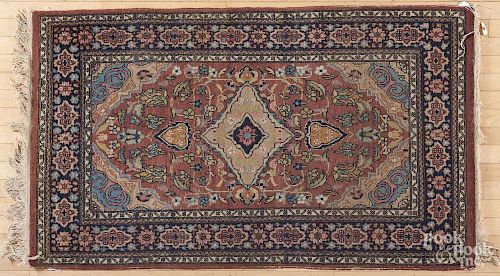 Semi-antique Ferraghan style carpet, 5'4'' x 3'1''.