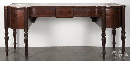 George IV mahogany sideboard, ca. 1800, 39'' h., 91 1/2'' w.