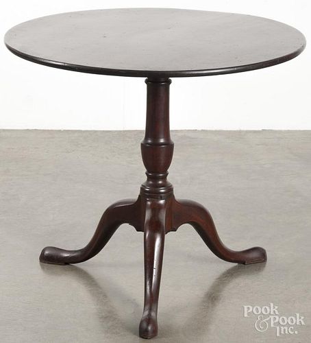 George II mahogany tea table, ca. 1760, 27 1/4'' h., 30'' w.
