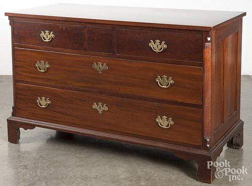 Chippendale style mahogany dresser, 31'' h., 49'' w.