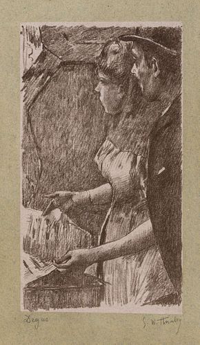 Edgar Degas and George William Thornley - L Attente de la Chanteuse