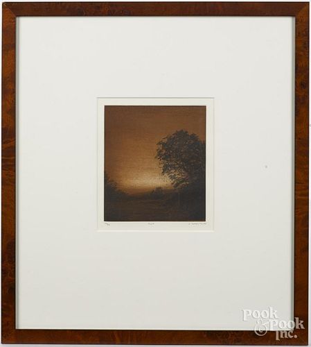Larry Horowitz (American, b. 1956), two signed engravings, 6 1/4'' x 5 1/2'' and 3 1/2'' x 20 1/4''.