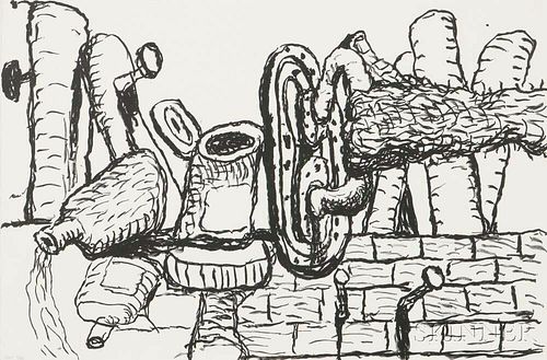Philip Guston (American, 1913-1980)      Remains