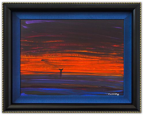 Wyland- Original Painting on Canvas "Reflective Moment"
