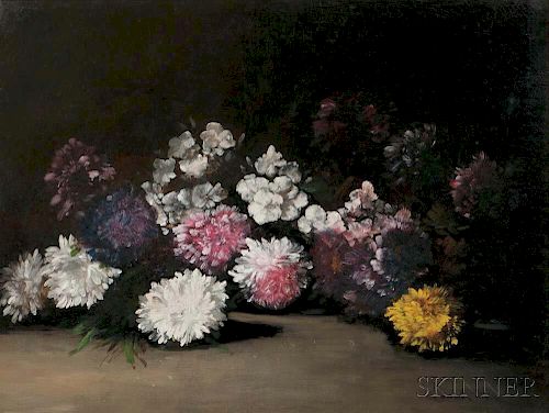 Germain-Théodore Ribot (French, 1845-1893)      Chrysanthemums