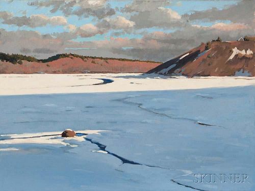 Hillary Osborn (American, b. 1965)      Winter on Pamet River