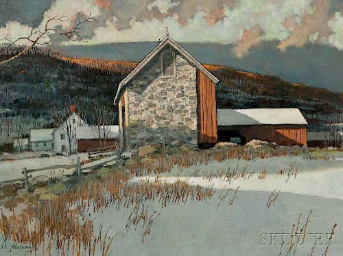 Eric Sloane (American, 1905-1985)      New England Winter