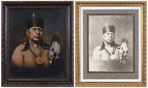 Two Portraits of Chief Bacon Rind