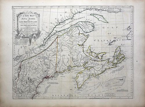 Jefferys' 18th Century Map of Nova Scotia