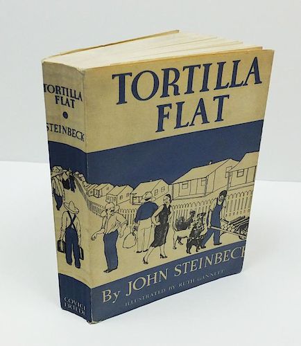 First Edition 1935 Tortilla Flat by John Steinbeck with original pictorial paper wrappers