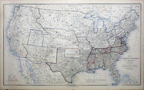 Civil War Era Map of the United States