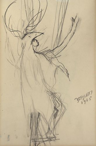 Dorothy Eugenie Brett (1883-1976) - Deer Dancer (PDC1948)