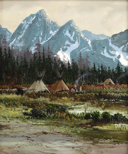 Thomas A. de Decker (b. 1951) - Encampment Below Squaw Ridge (PLV1391)