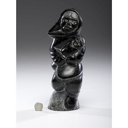 Abraham Pov (Inuit, 1927-1994) Attributed Stone Sculpture