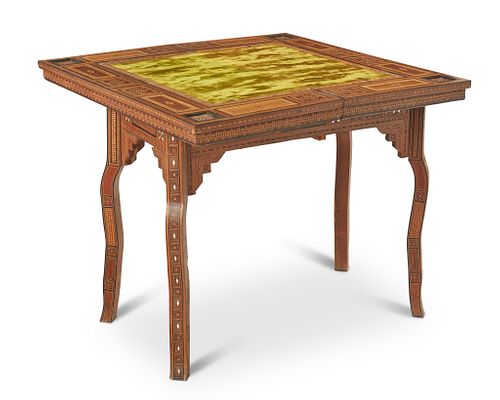 A Syrian flip-top game table