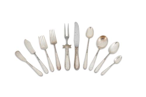 A partial Oneida "Heiress" sterling silver flatware service