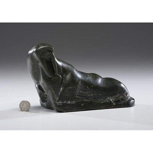 Lucassie Echalook (Inuit, b. 1942) Stone Carving