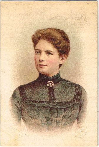 1887 The "Best" Tonic Mrs. President Cleveland Trade Card