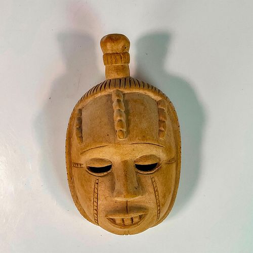 African Hand Carved Wooden Tribal Wall Mask