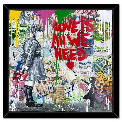 Mr. Brainwash, "Artist Within" Framed Mixed Media Original, Hand Signed with Certificate of Authenticity.