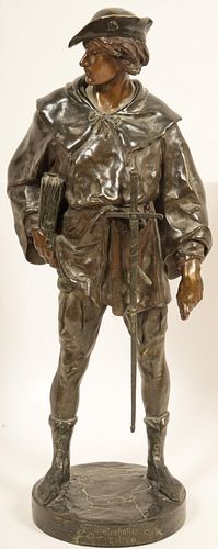 Emile Picault (French 1833-1915) Bronze Sculpture