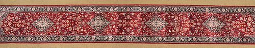 Large 215 Inch Hand Knotted Wool Runner