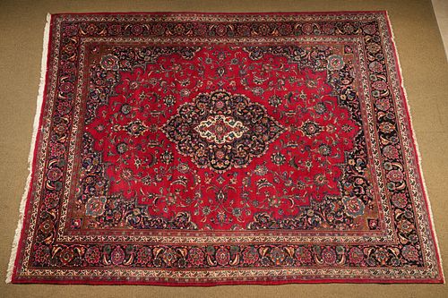 Large Heriz Room Size Hand Knotted Wool Carpet