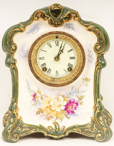 Royal Bonn Porcelain Mantle Clock
