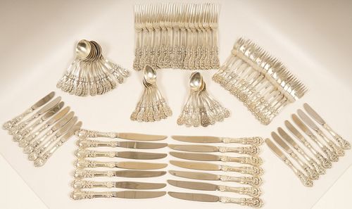 85pc Reed & Barton "Francis I" Sterling Dinner Ware