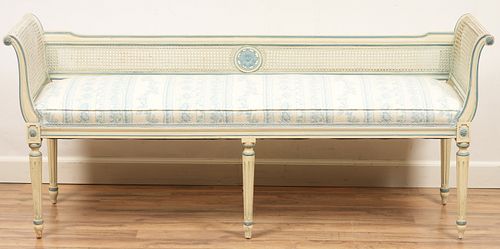 English Regency Paint Decorated Settee